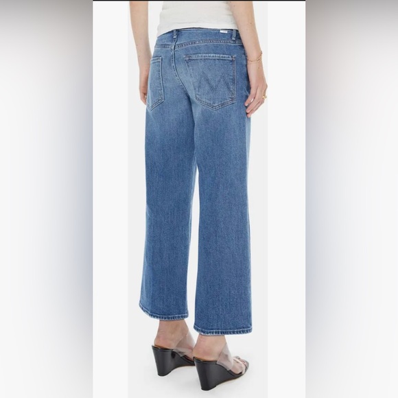 MOTHER Flare & Wide Leg Blue Jeans mid rise maven ankle 25 - Picture 2 of 3